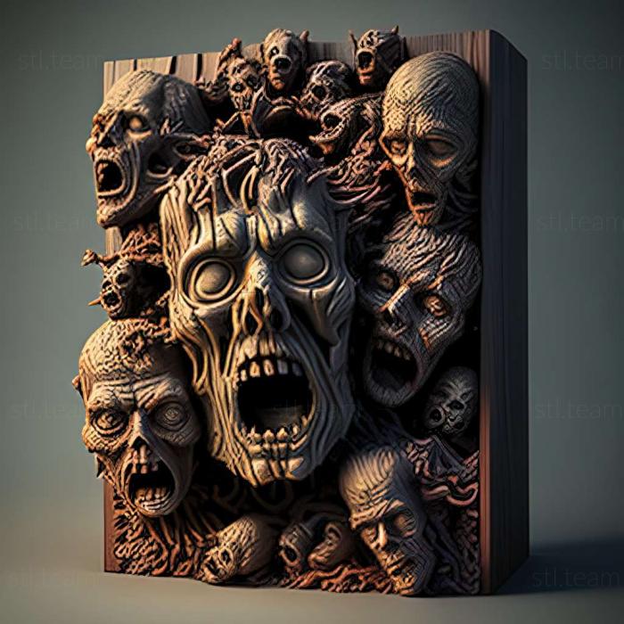 3D model Over 9000 Zombies game (STL)